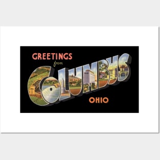 Greetings from Columbus Ohio Posters and Art